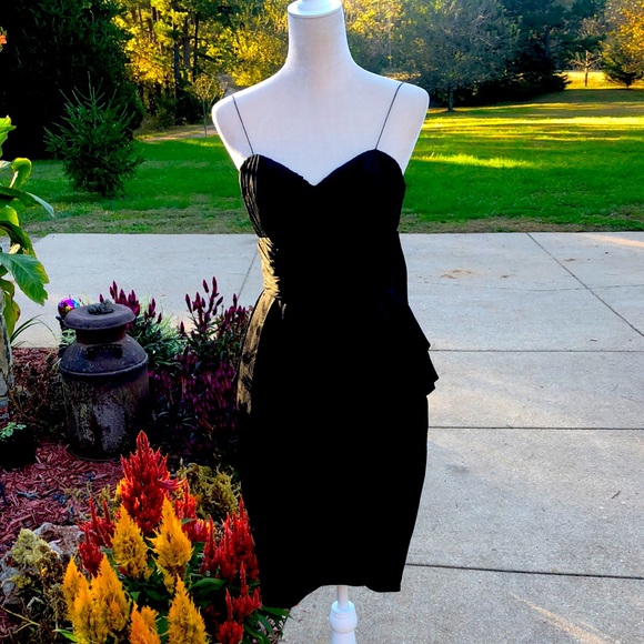 EUC Vintage Silk Cocktail Dress - Picture 5 of 13